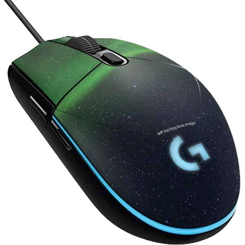 StockTrek Aurora Borealis Dances Above the Arctic Ocean G203 Prodigy RGB Wired Gaming Mouse Skin